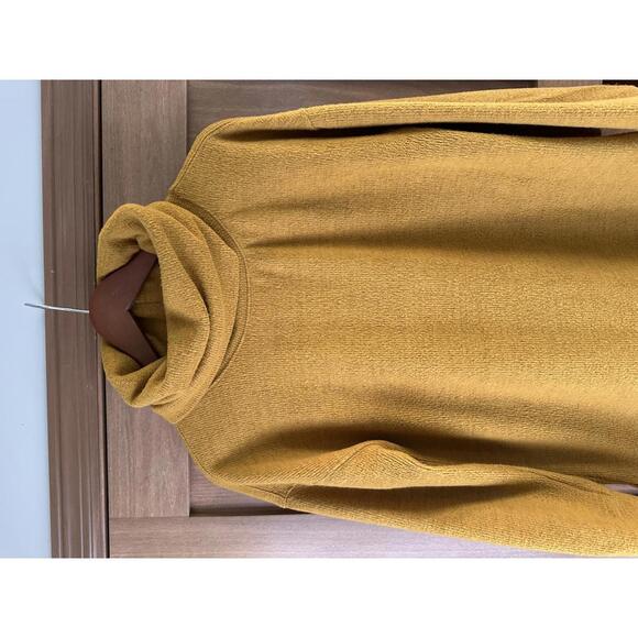 THML Cowl Neck Tunic Sweater Golden Mustard Yellow Women’s size Medium - Picture 4 of 10